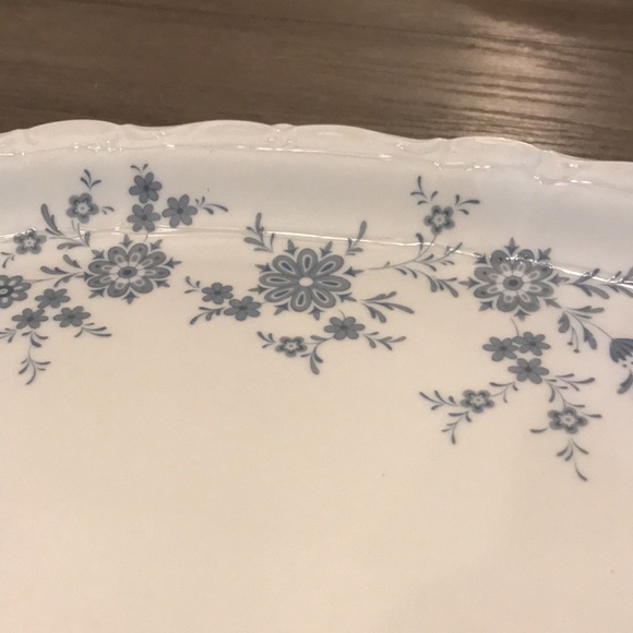 Seltmann Weiden 13 1/2” serving platter Christina Porcelain Bavarian blue GUC - Picture 2 of 6